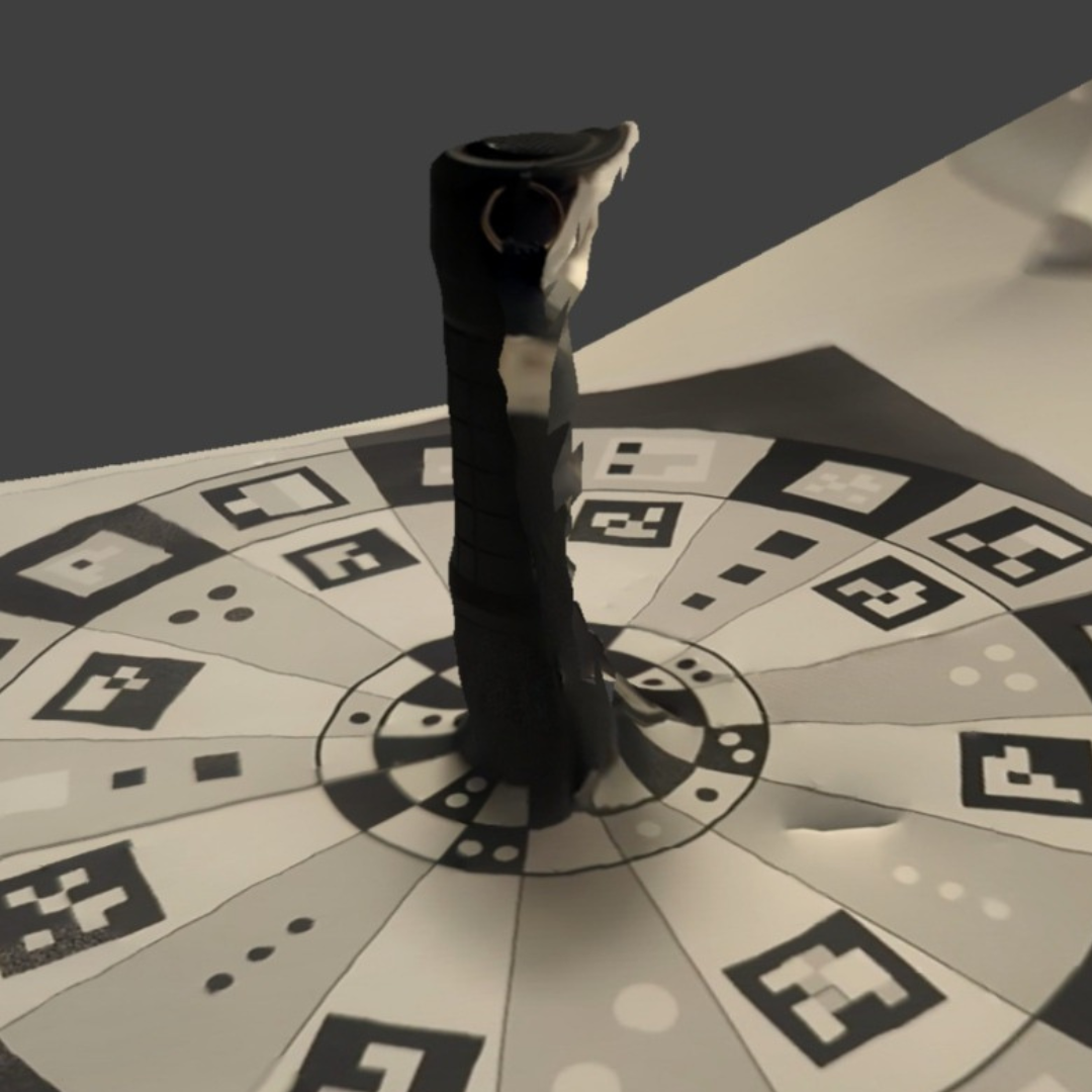 So I went back to a simple object (a flashlight), but for some reason, it also got messed up, even though it was much simpler and only had a matte black color. 